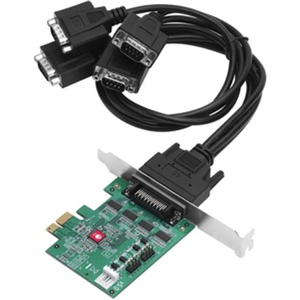 Adds four RS232 serial ports