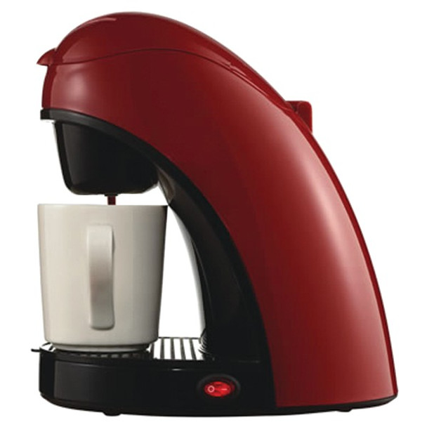 Single-Serve Coffee Maker with Mug (Red)
