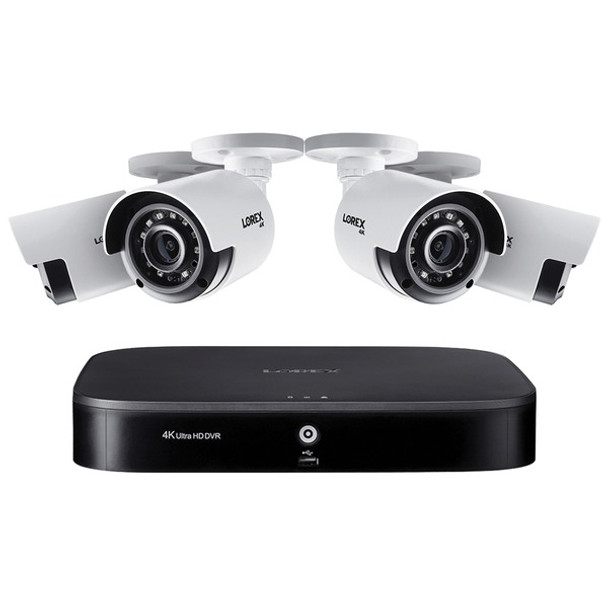 4K Ultra HD Analog 8-Channel Security System with DVR and 4K Ultra HD Bullet Security Cameras (1 TB DVR, 4 Cameras)