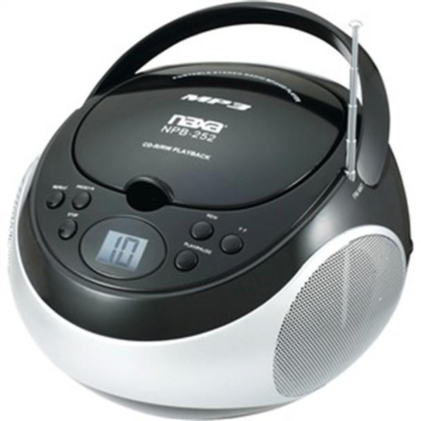 Portable MP3 CD Player AM FM - NPB252BK