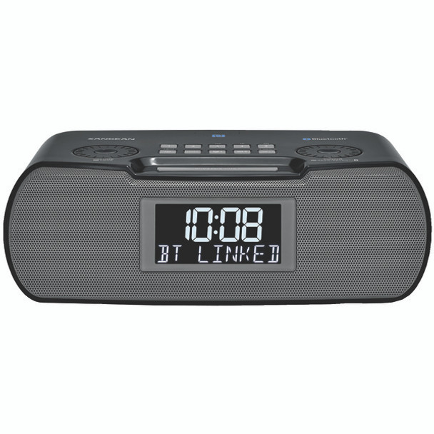 Digital AM/FM-RDS/Bluetooth(R) Clock Radio with USB Charger