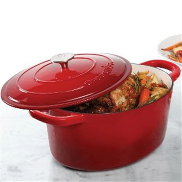 7QtOVAL DutchOven CROCKPOT Red