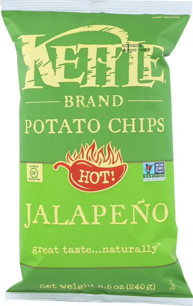 Kettle Foods: Chip Potato Jalapeno, 8.5 Oz