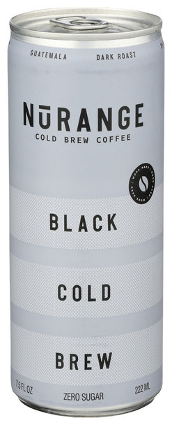 Nurange Coffee: Black Cold Brew, 7.5 Fo