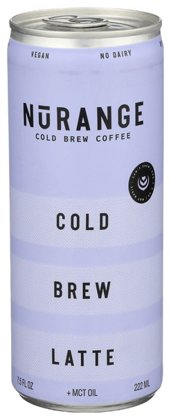 Nurange Coffee: Cold Brew Latte, 7.5 Fo