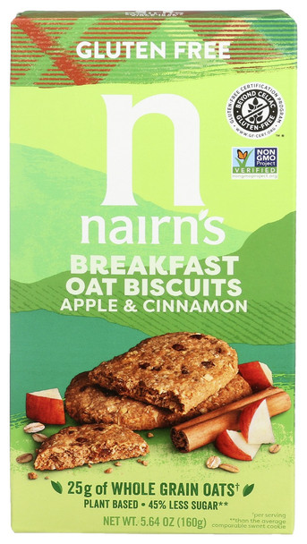 Nairns: Apple And Cinnamon Breakfast Oat Biscuits, 5.64 Oz