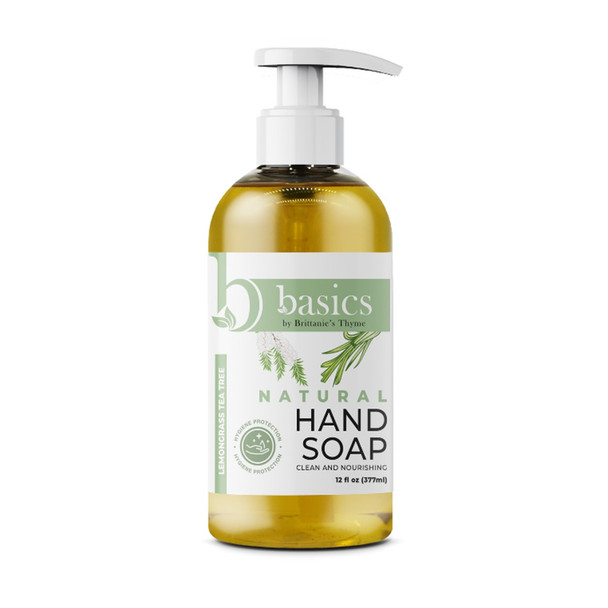 Brittanies Thyme: Lemongrass Tea Tree Natural Hand Soap, 12 Oz