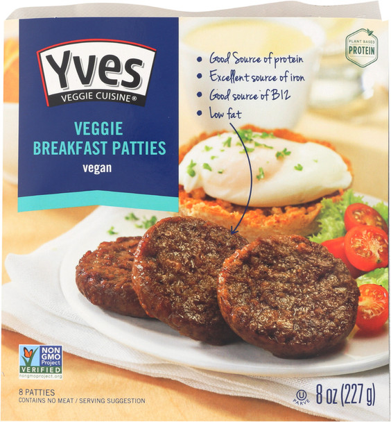 Yves Veggie Cuisine: Veggie Breakfast Patties, 8 Oz