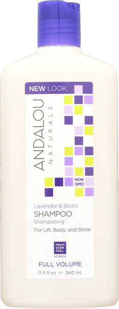 Andalou Naturals: Full Volume Shampoo Lavender And Biotin, 11.5 Oz