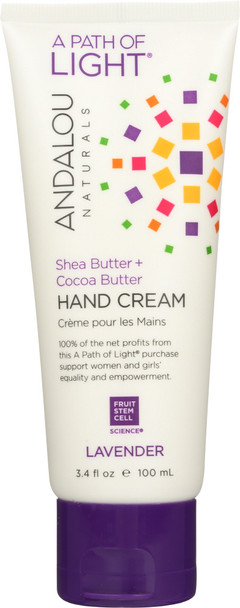 Andalou Naturals: A Path Of Light Hand Cream Lavender, 3.4 Oz