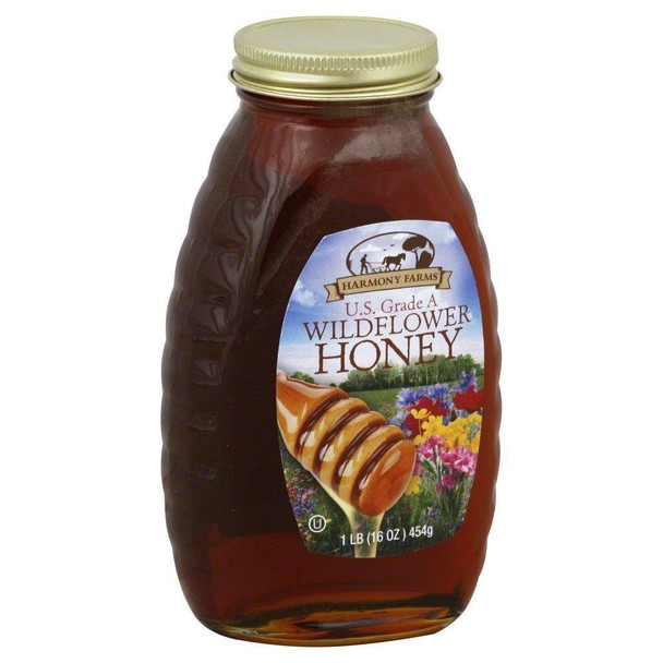 Harmony Farms: Wild Flower Honey, 16 Oz