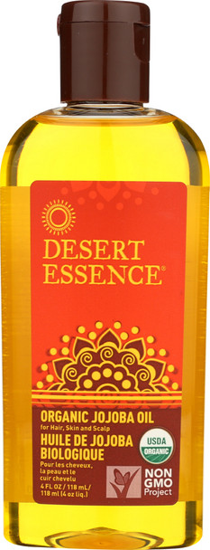 Dessert Essence: Organic Jojoba Oil For Hair Skin & Scalp, 4 Oz