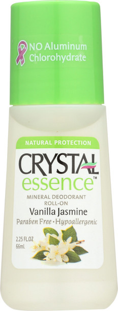 Crystal Body Deodorant: Roll-on Deodorant Vanilla Jasmine, 2.25 Oz