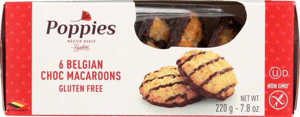 Poppies: Chocolate Drizzled Gluten-free Macaroons, 7.8 Oz