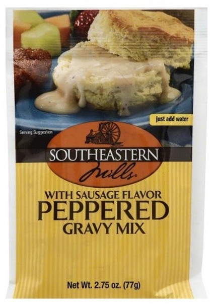 Southeastern Mills: Peppered Gravy Mix With Sausage Flavor, 2.75 Oz