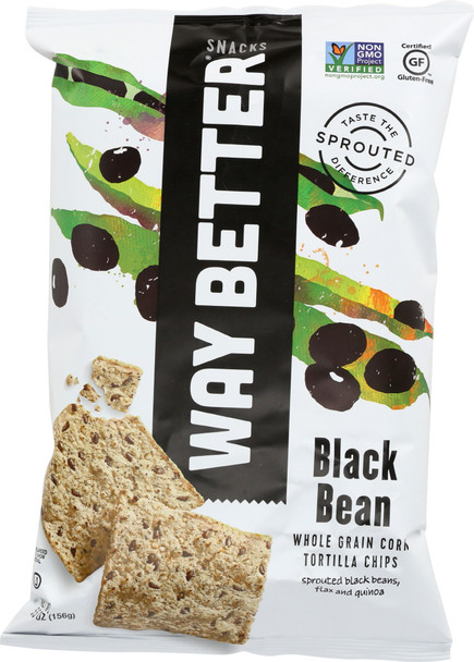Way Better Snacks: Simply Beyond Black Bean Corn Tortilla Chips, 5.5 Oz