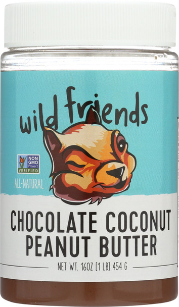 Wild Friends: All Natural Chocolate Coconut Peanut Butter, 16 Oz