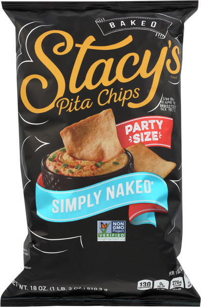Stacys Pita Chip: Simply Naked Pita Chips, 18 Oz