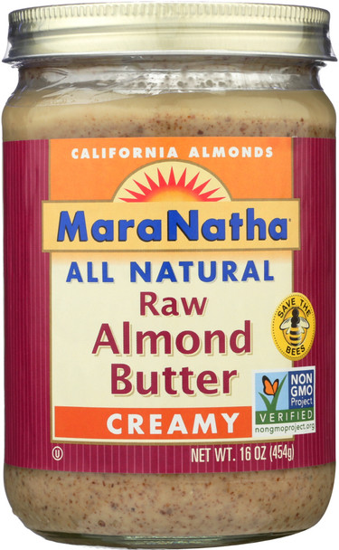 Maranatha: Natural Raw Almond Butter Creamy, 16 Oz