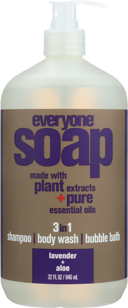 Eo Products: Everyone 3-in-1 Lavender + Aloe Soap, 32 Oz