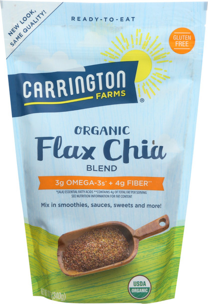 Carrington Farms: Ready To Eat Flax Chia Blend, 12 Oz