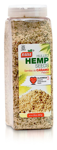 Badia: Hulled Hemp Seeds, 20 Oz