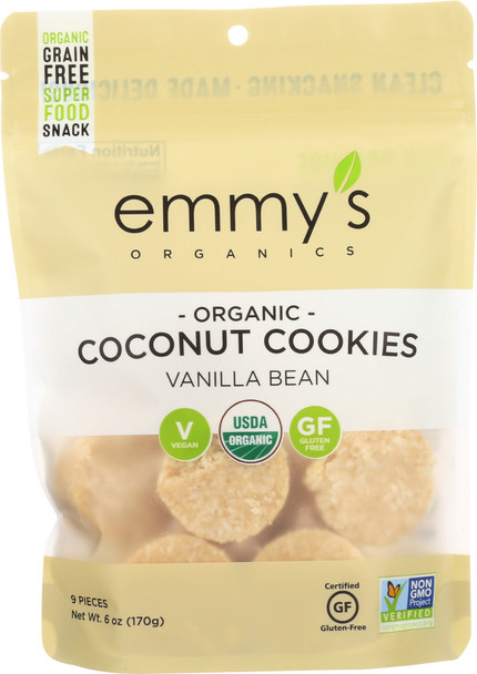 Emmys Organics: Coconut Vanilla Macaroons, 6 Oz