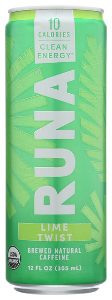 Runa: Lime Twist Clean Energy Drink, 12 Oz