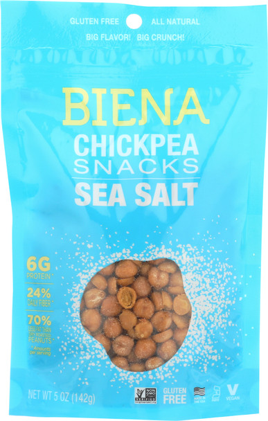 Biena: Sea Salt Chickpea Snacks, 5 Oz