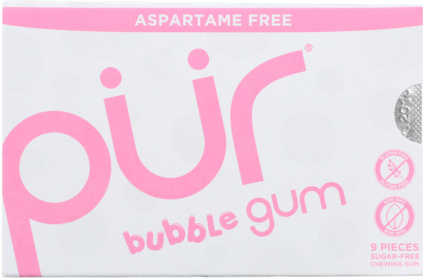 Pure Mints Gum: Bubblegum Pur Gum, 12.6 Gm