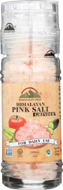 Himalayan Chef: Grinder Salt Himalayan Pink Refill, 3.53 Oz