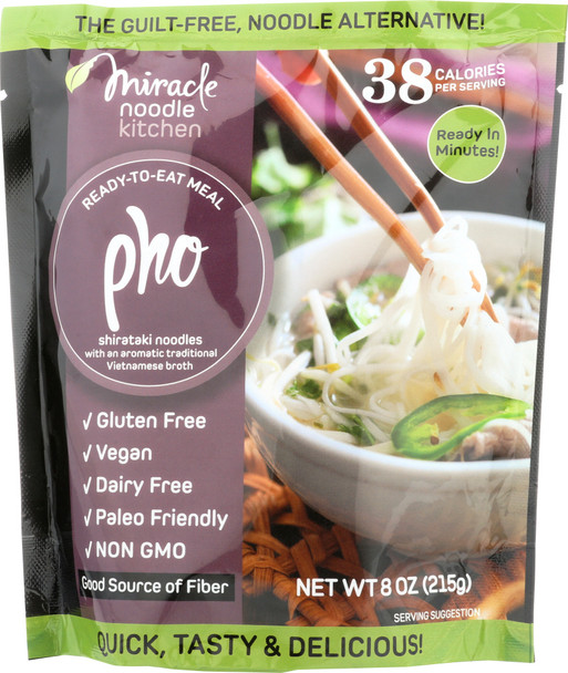 Miracle Noodle: Ready-to-eat Meal Vegan Pho, 215 Gm