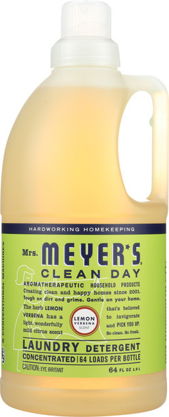 Mrs. Meyer's: Clean Day Laundry Detergent Lemon Verbena Scent, 64 Oz