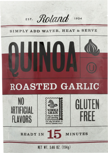 Roland: Quinoa Gluten Free Roasted Garlic, 5.46 Oz