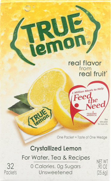 True Lemon: Crystallized Lemon 32 Packets, 0.9 Oz