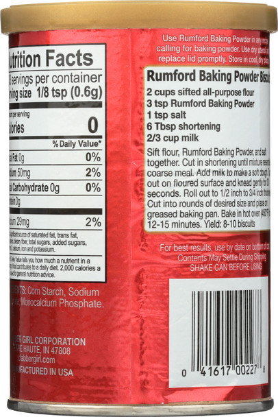 Rumford: Baking Powder, 8.1 Oz