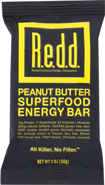 Redd Bar: Bar Energy Peanut Butter, 2 Oz