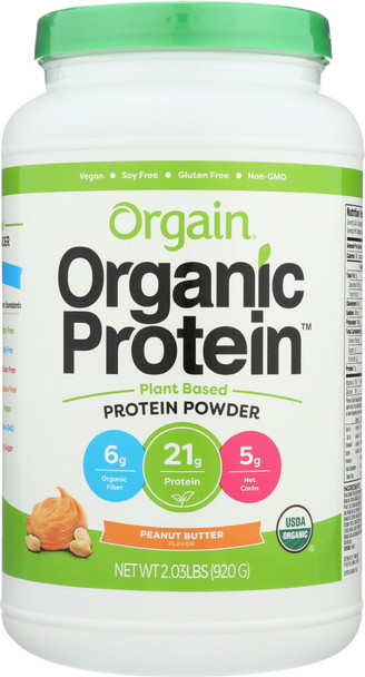 Orgain: Organic Peanut Butter Protein Powder, 2.03 Lb