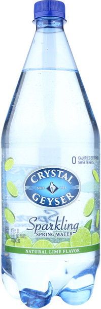 Crystal Geyser: Sparkling Mineral Water Lime, 1.25 Lt