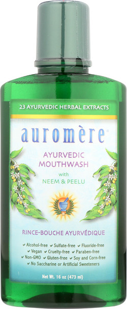 Auromere: Mouth Wash Ayurvedic, 16 Fo