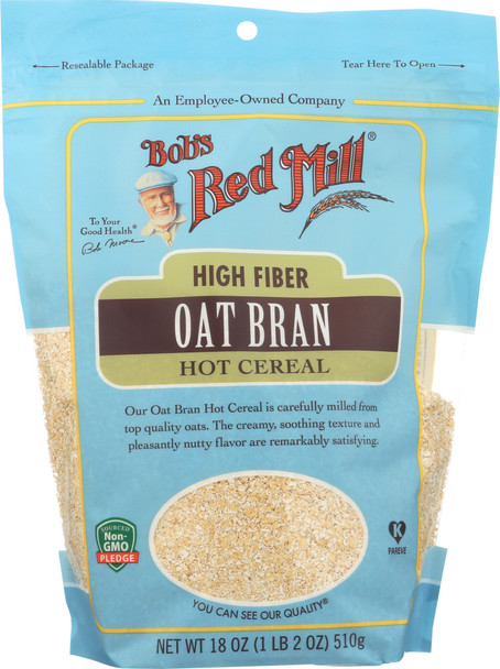 Bob's Red Mill: High Fiber Oat Bran Hot Cereal, 18 Oz