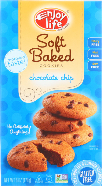 Enjoy Life: Soft Baked Cookies Chocolate Chip, 6 Oz