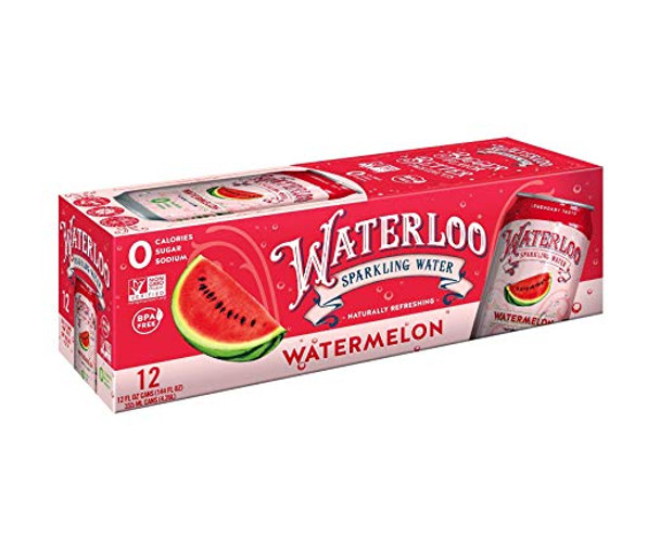 Waterloo Sparkling Water: Water Sparkling Strawberry 12 Pack, 144 Fo