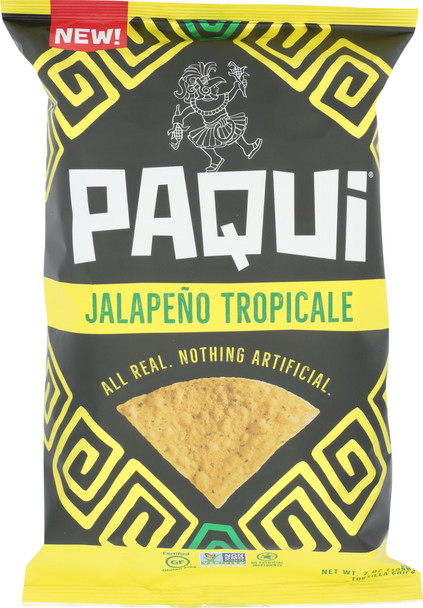 Paqui: Tortilla Chips Jalapeno Tropicale, 7 Oz