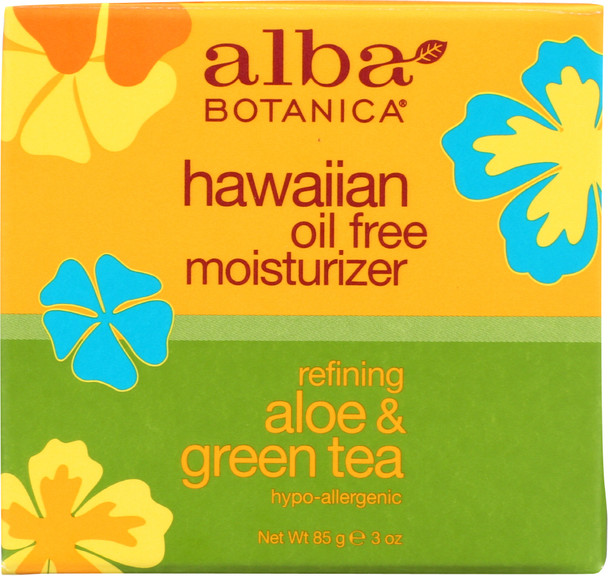 Alba Botanica: Hawaiian Aloe And Green Tea Moisturizer Oil-free, 3 Oz