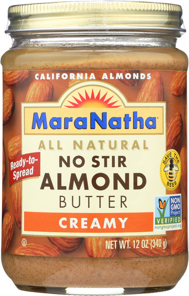 Maranatha: No Stir Almond Butter Creamy, 12 Oz