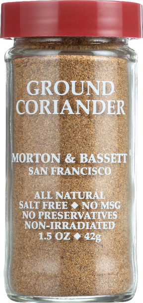Morton & Bassett: Ground Coriander, 1.5 Oz