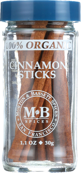 Morton & Bassett: Organic Cinnamon Sticks, 1.1 Oz