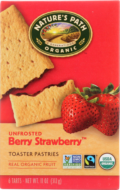Nature's Path: Unfrosted Berry Strawberry Toaster Pastries, 11 Oz