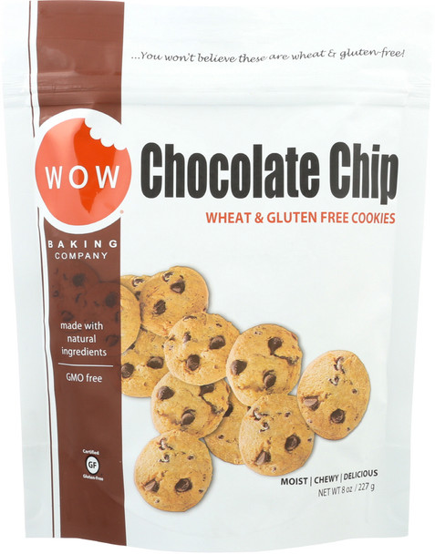 Wow Baking Company: Gluten Free Chocolate Chip Cookies, 8 Oz